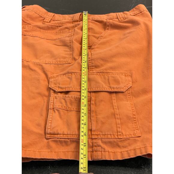 Wrangler Terra Cotta Orange Cargo shorts 100% Cotton sz 36 - Picture 6 of 7